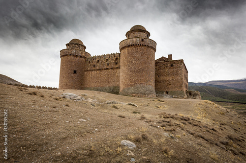the ancient Castle-Palace in La Calahorra town, Province of Granada, Spain