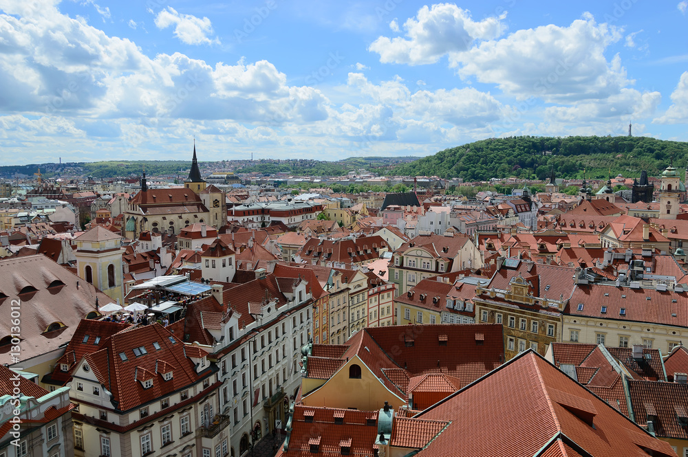 Prague old town: view from above