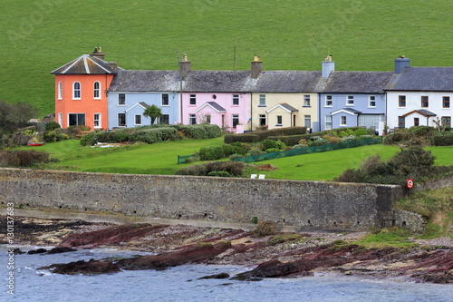 Row of cottages at Roches Point, Whitegate Village, County Cork, Munster, Republic of Ireland photo