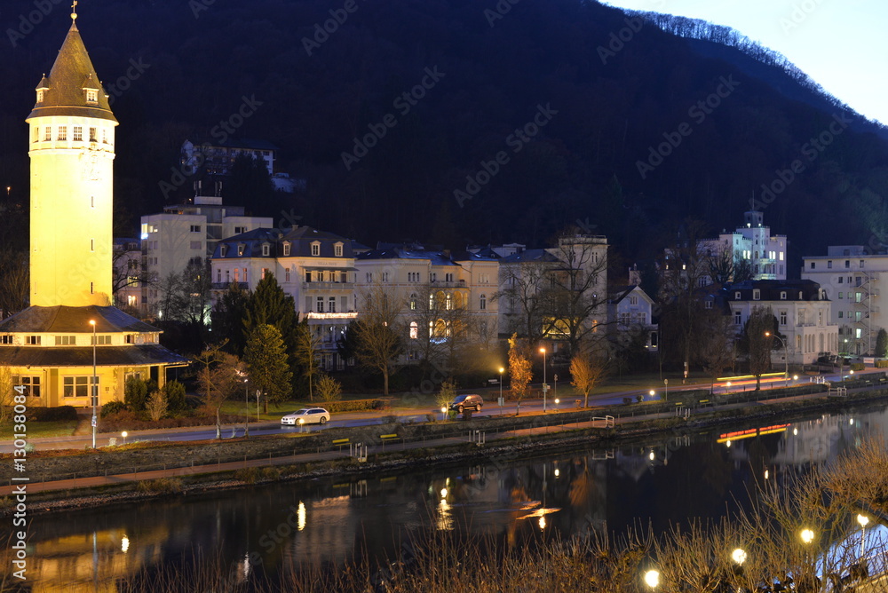 Bad Ems bei Nacht