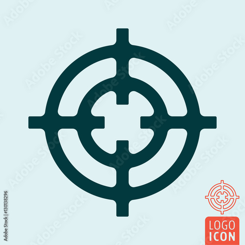 Crosshair icon isolated