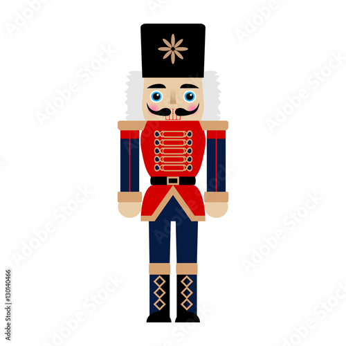 Bild auf Leinwand Vector illustration of a nutcracker