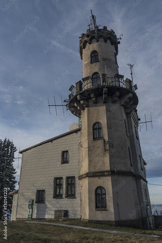 Observation tower on Milesovka hill