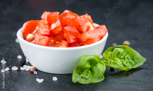 Diced Tomatoes (selective focus)