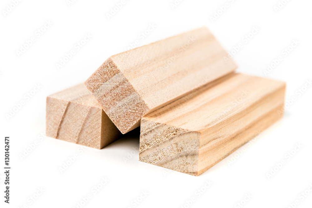 Wooden game blocks isolated on white background Wooden game blocks isolated on white background