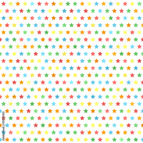 Star pattern. Multicolor seamless vector background