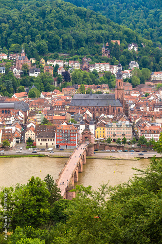 Panoramic aerial view of Heidelberg