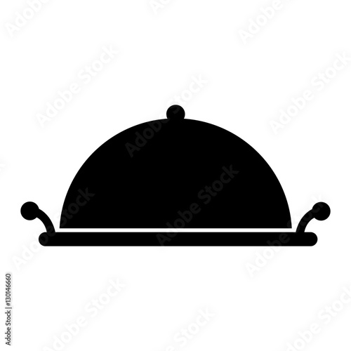 tray server isolated icon vector illustration design