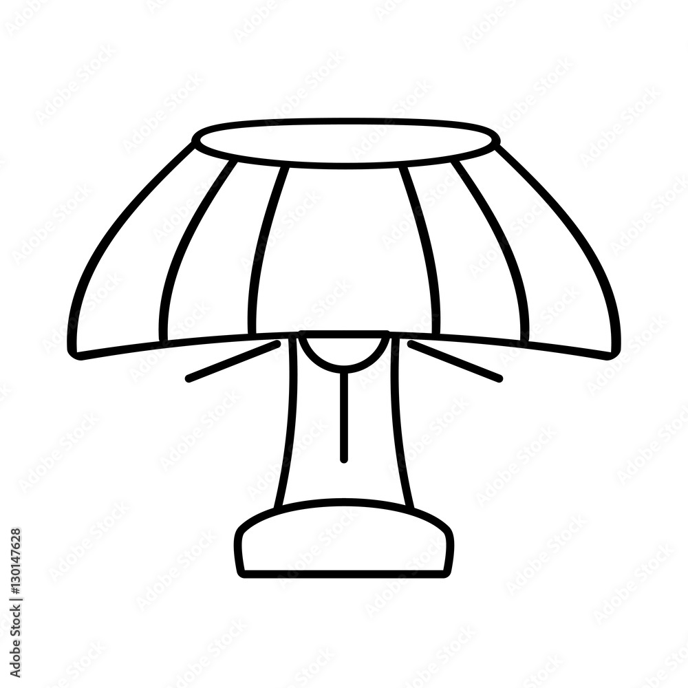 table lamp house appliance decorative outline vector illustration eps 10 table lamp house appliance decorative outline vector illustration eps 10