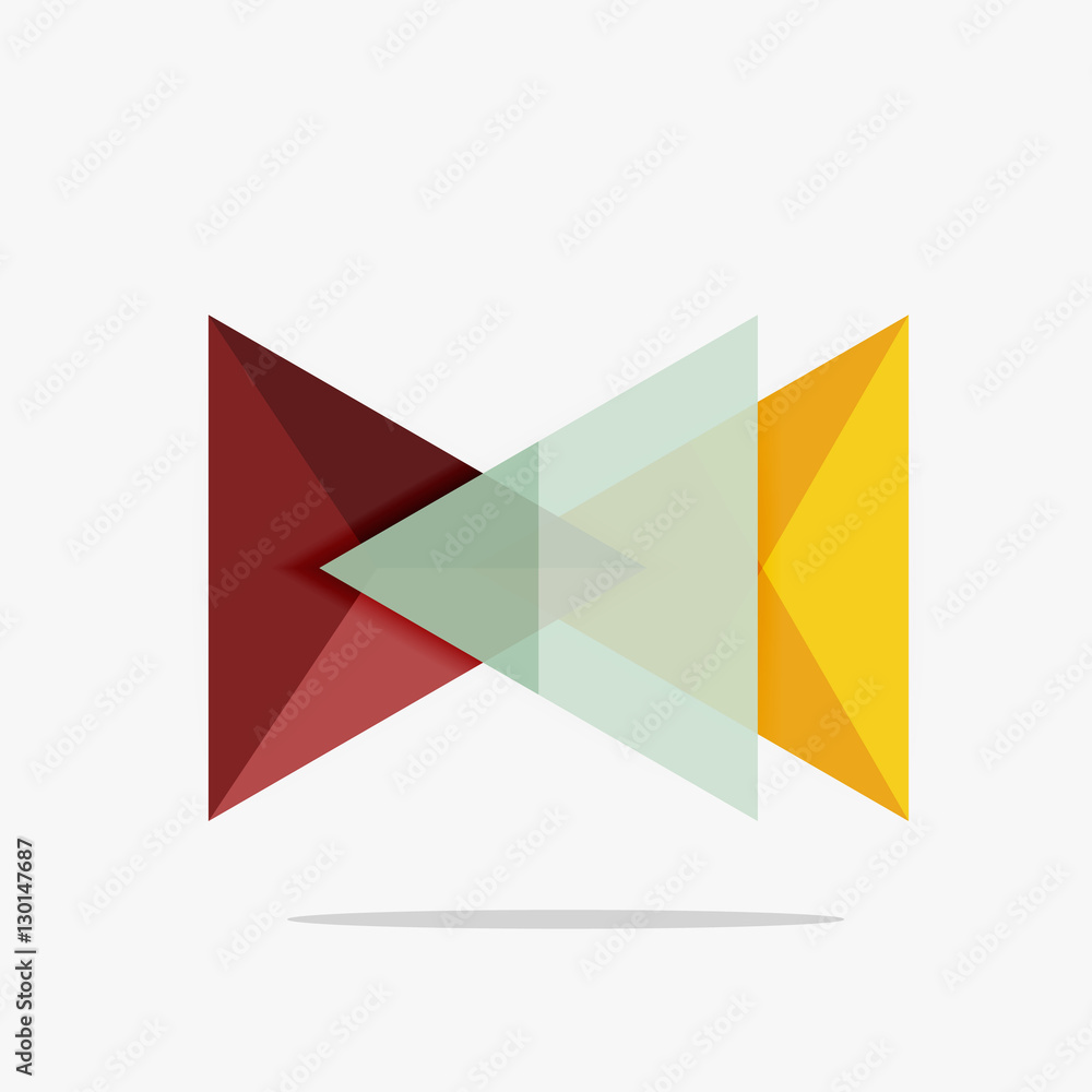 Blank triangle layout business template Blank triangle layout business template