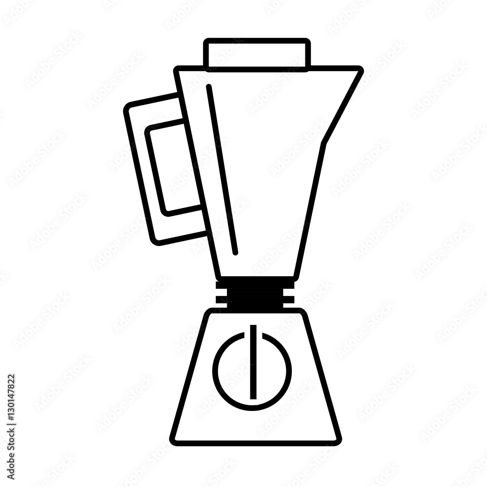 blender kitchen appliance outline vector illustration eps 10 Stock ...