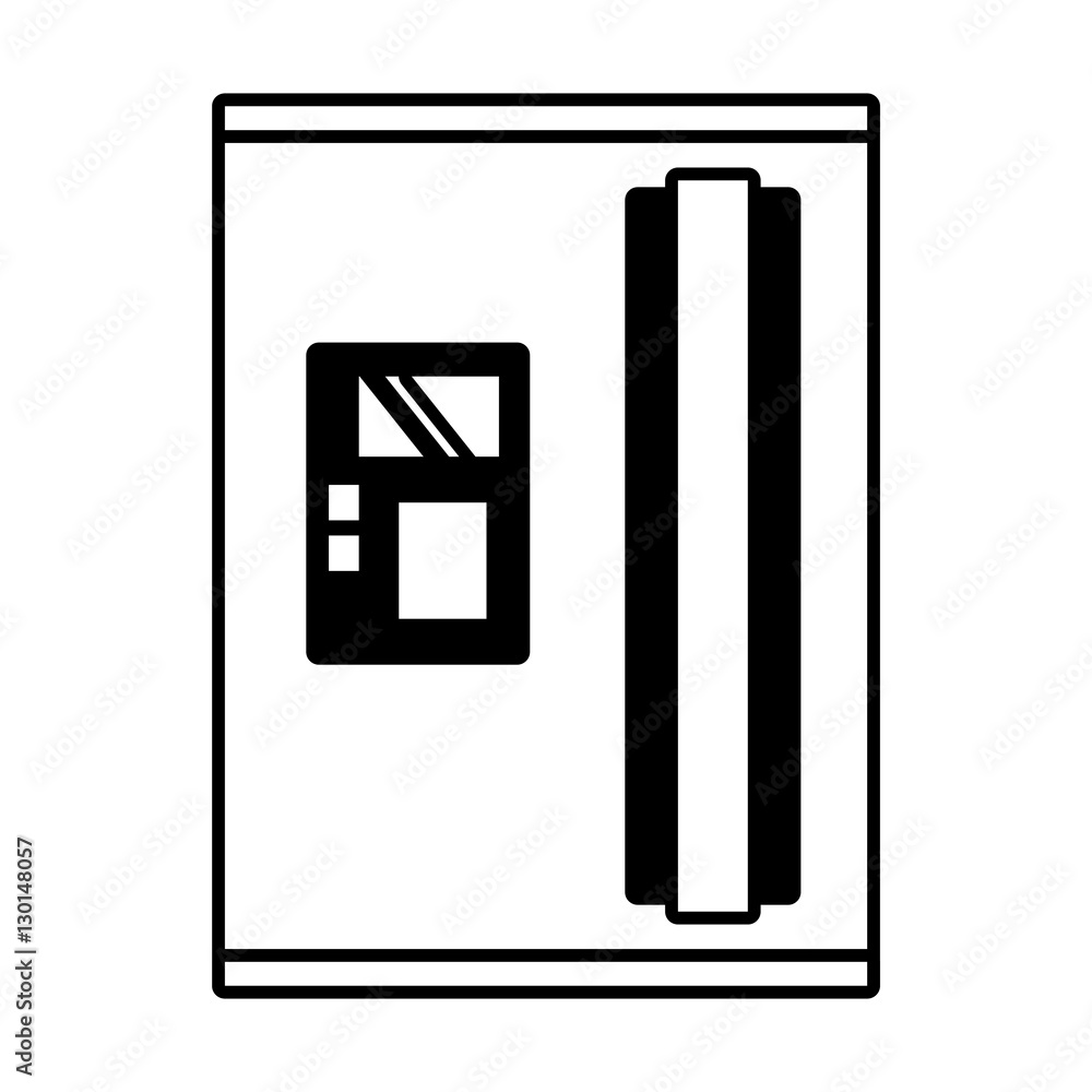 refrigerator appliance kitchen domestic outline vector illustration eps 10 refrigerator appliance kitchen domestic outline vector illustration eps 10
