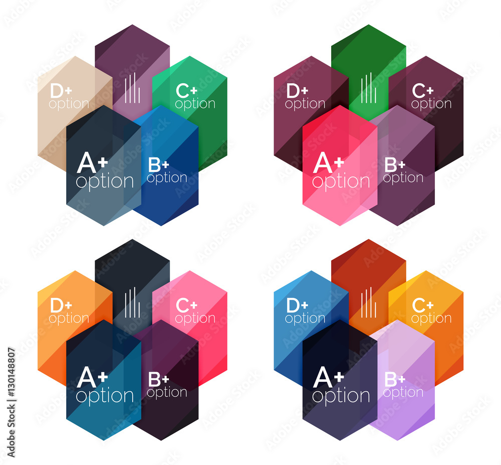 Option infographic templates Option infographic templates