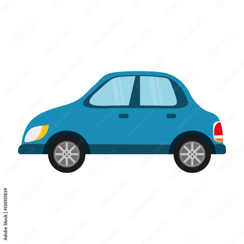 Isolated blue car icon vector illustration graphic design