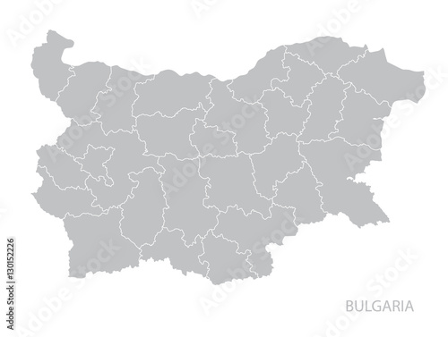 Photo Map of Bulgaria.