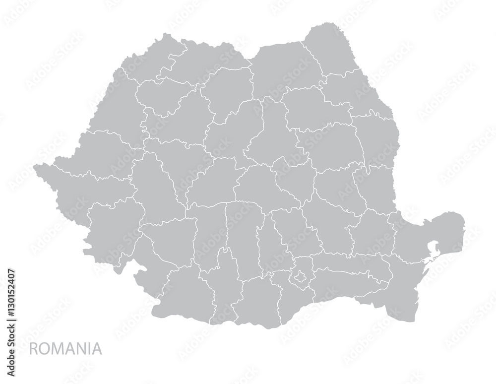 Fototapeta Map of Romania