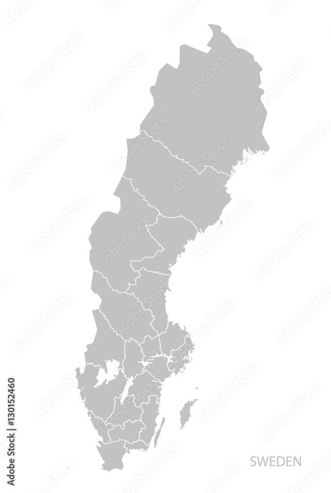 Map of Sweden.