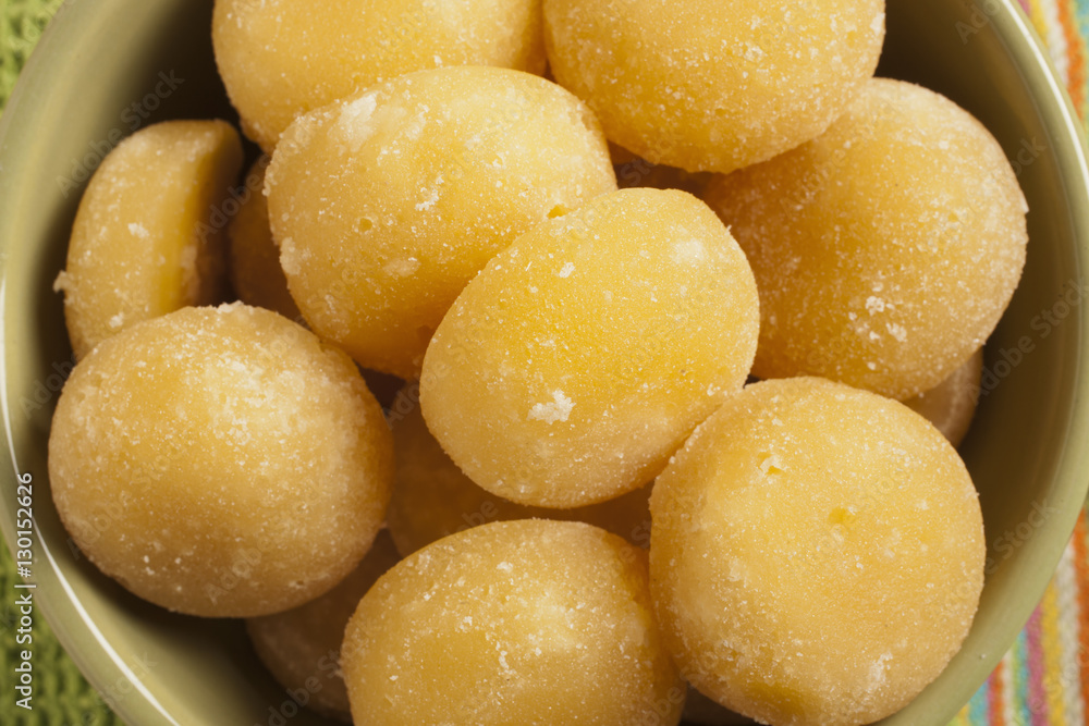 Balls of Thai palm sugar