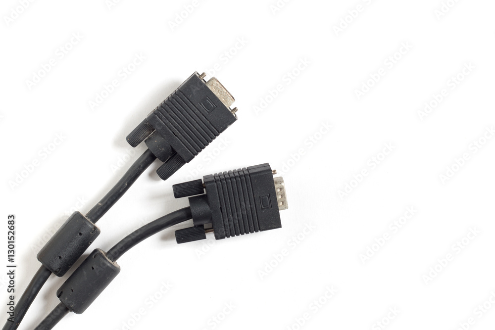 Old VGA on white background.