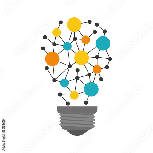 Bulb big idea icon vector illustration graphic design