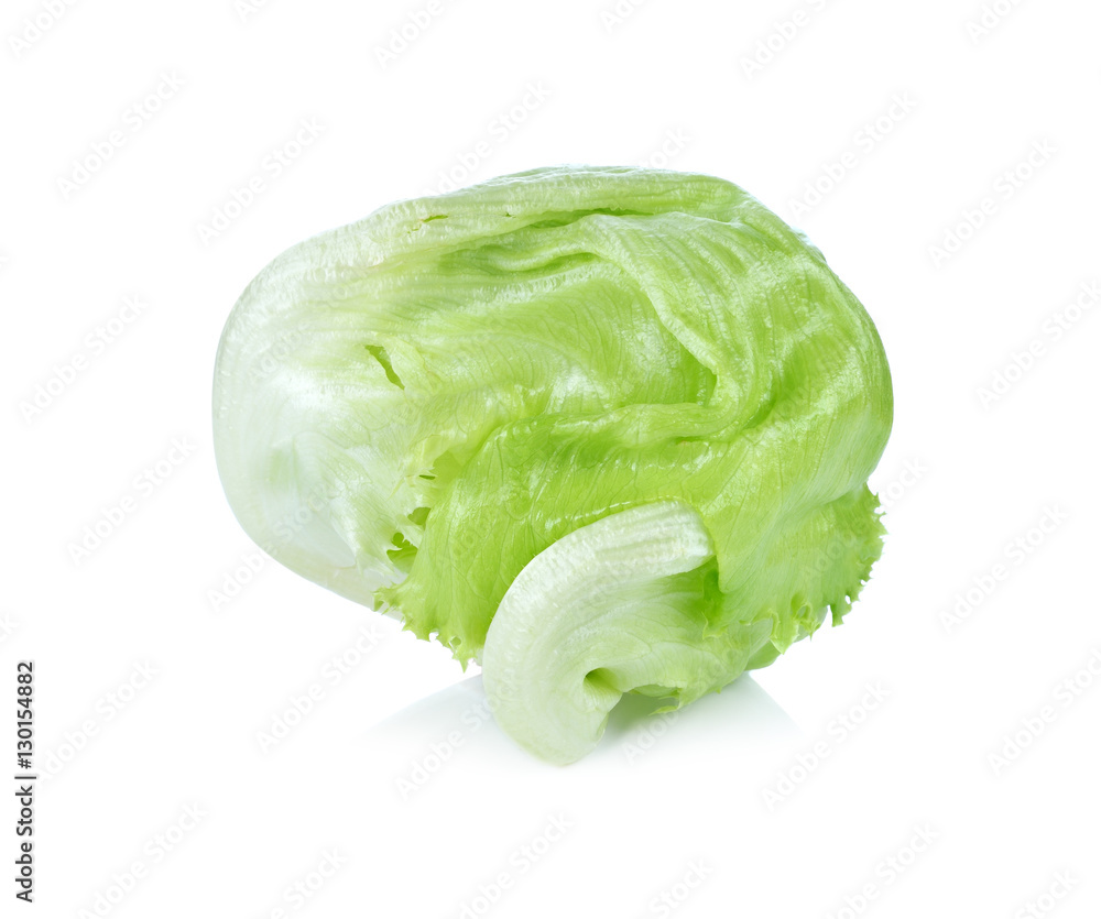 fresh iceberg lettuce salad isolated on white fresh iceberg lettuce salad isolated on white
