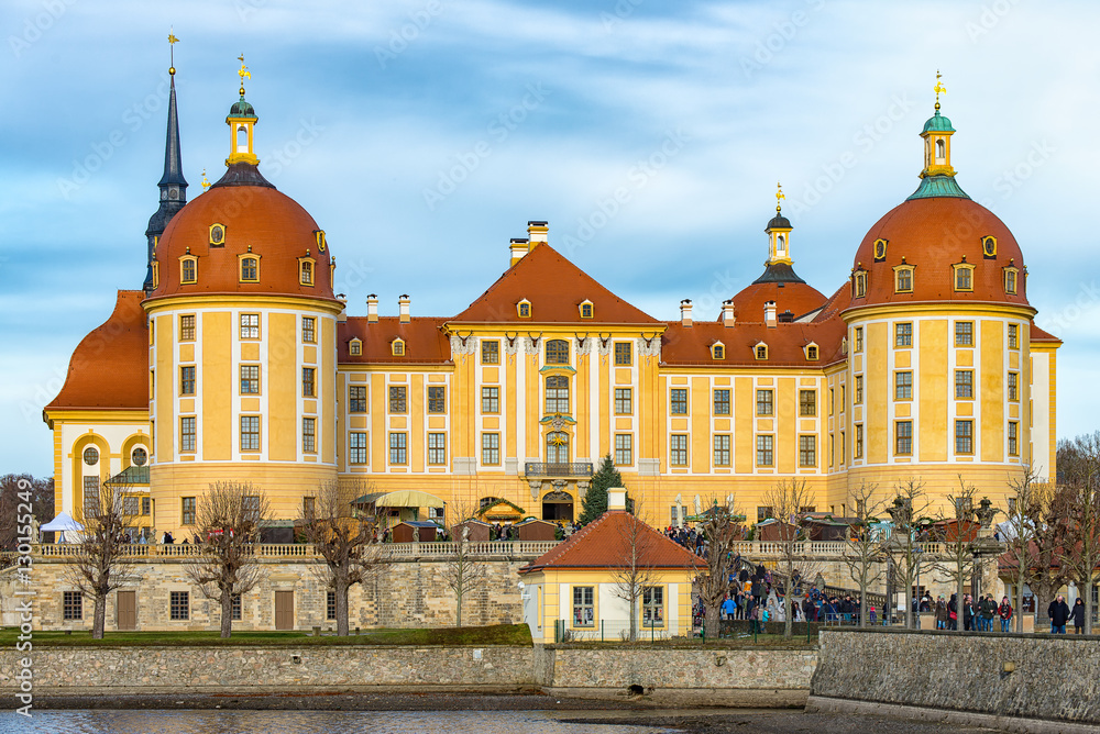 The castle Moritzburg near the city Dresden