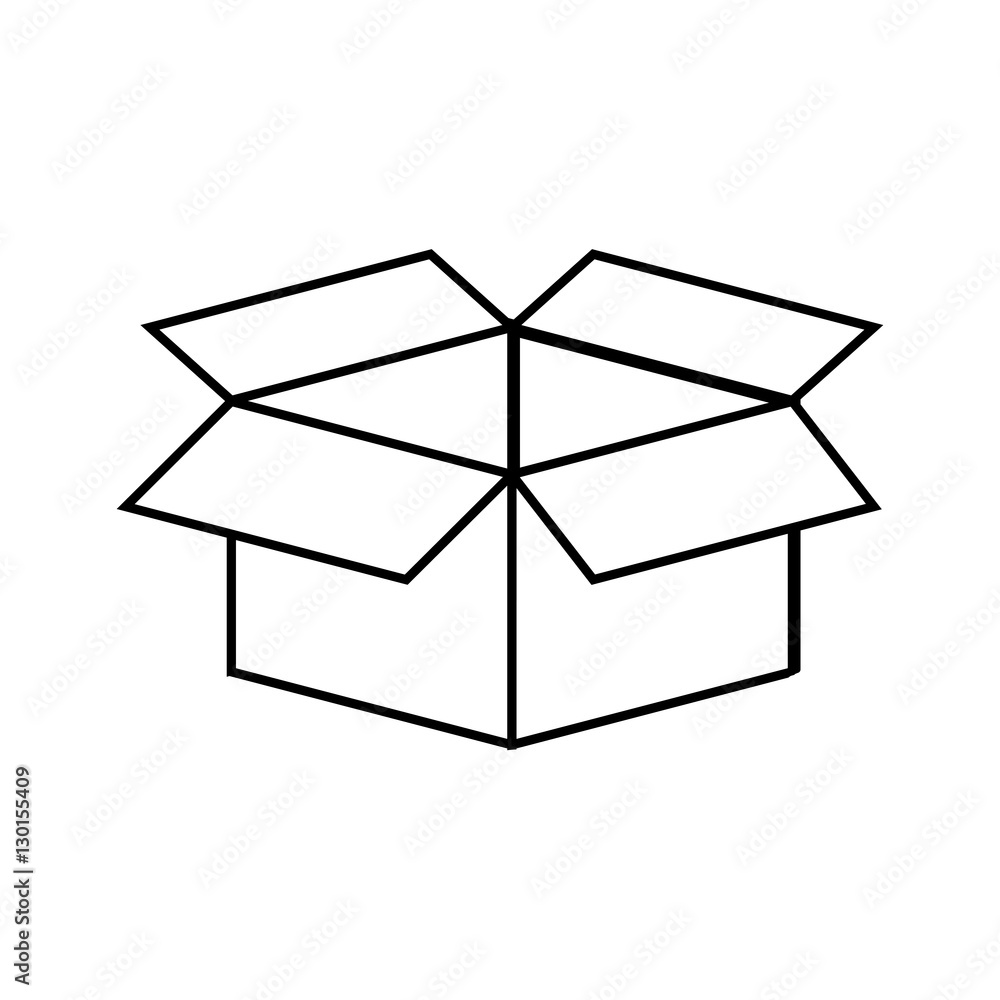 Vektorová grafika „Open box symbol icon vector illustration graphic design“  ze služby Stock | Adobe Stock