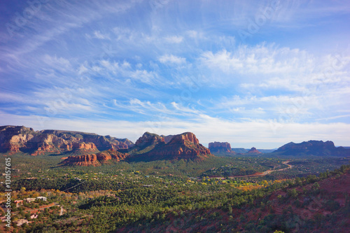 Landscape from the top of the Airport Mesa in Sedona, Arizona