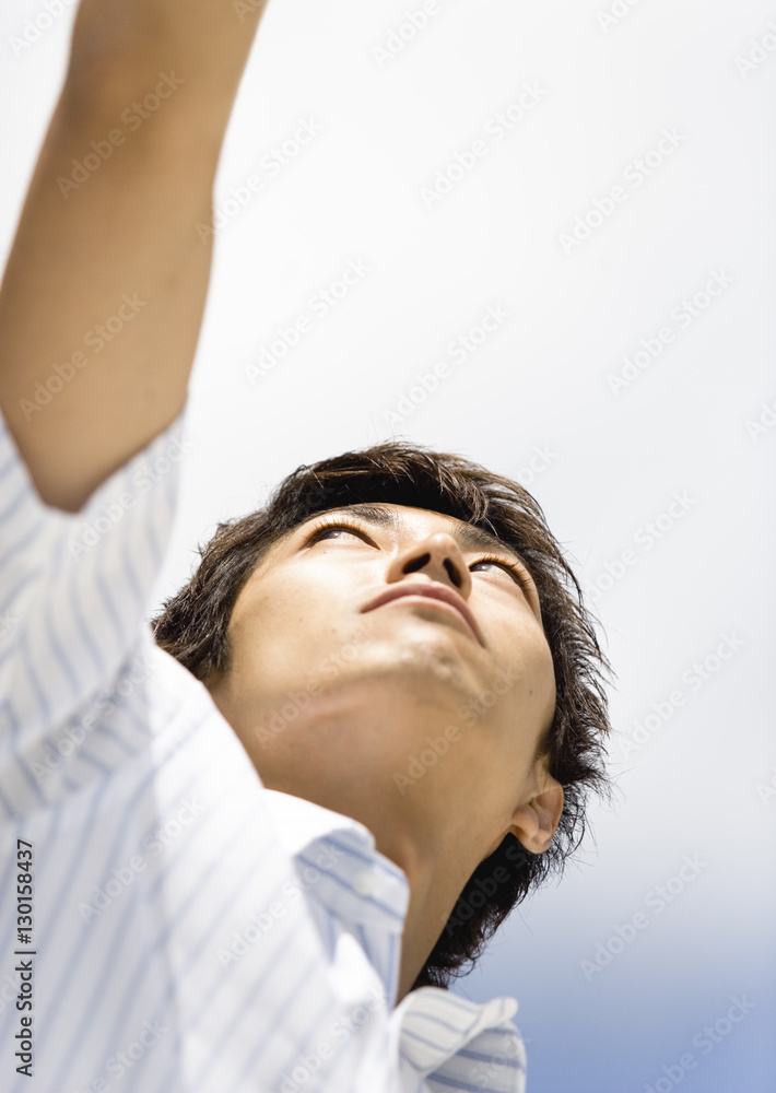 Obraz premium Young man in shirt