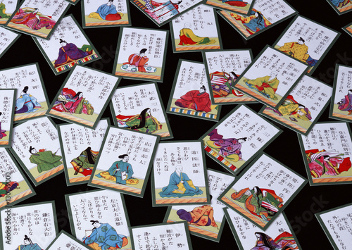 Play cards of the one hundred poets