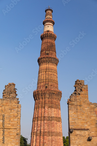 Qutub Minar Between Arch