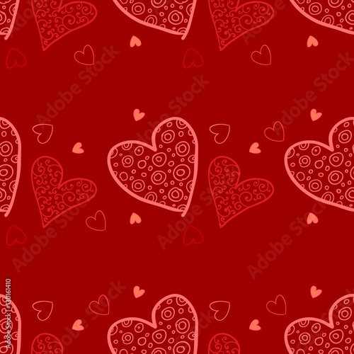 Seamless valentine pattern. Vector illustration