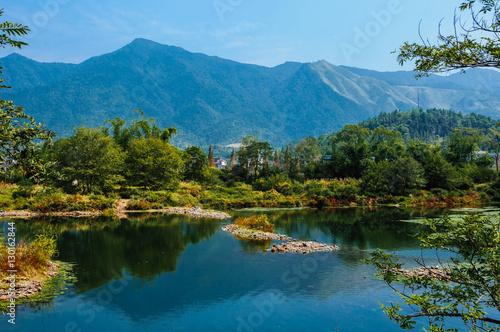 The rural and river scenery