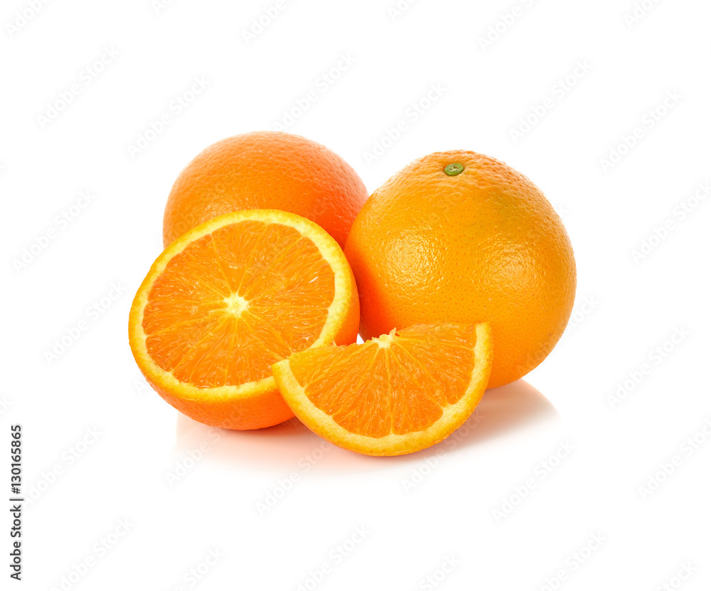 Orange fruit isolated on white background Orange fruit isolated on white background