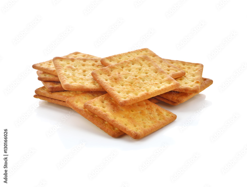 Cracker isolated on white Cracker isolated on white
