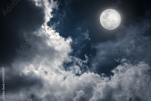 Nighttime sky with cloudy and bright moon would make a great background.