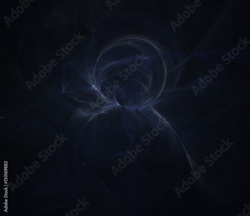 Abstract chaotic smoky dark blue background