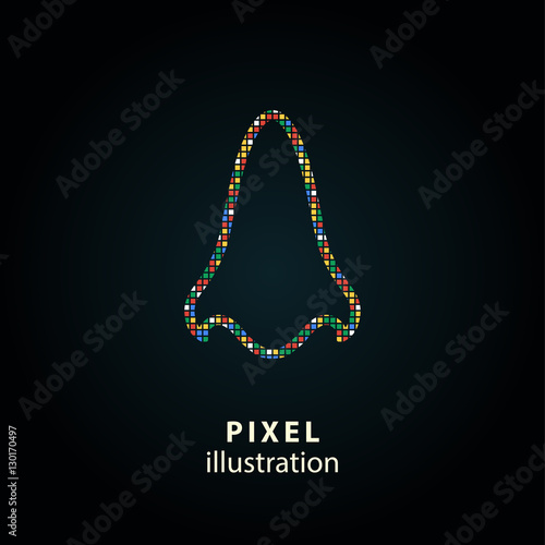 Nose - pixel illustration.