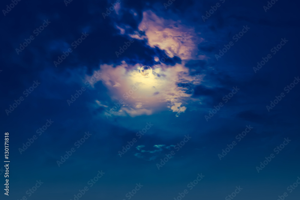 Nighttime sky with clouds and bright full moon with shiny. Nighttime sky with clouds and bright full moon with shiny.