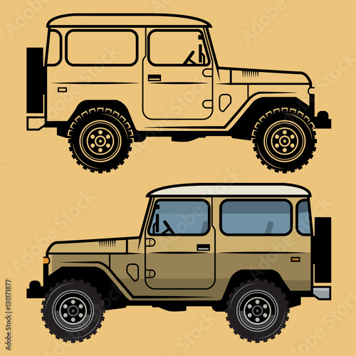 Classic off-road suv car