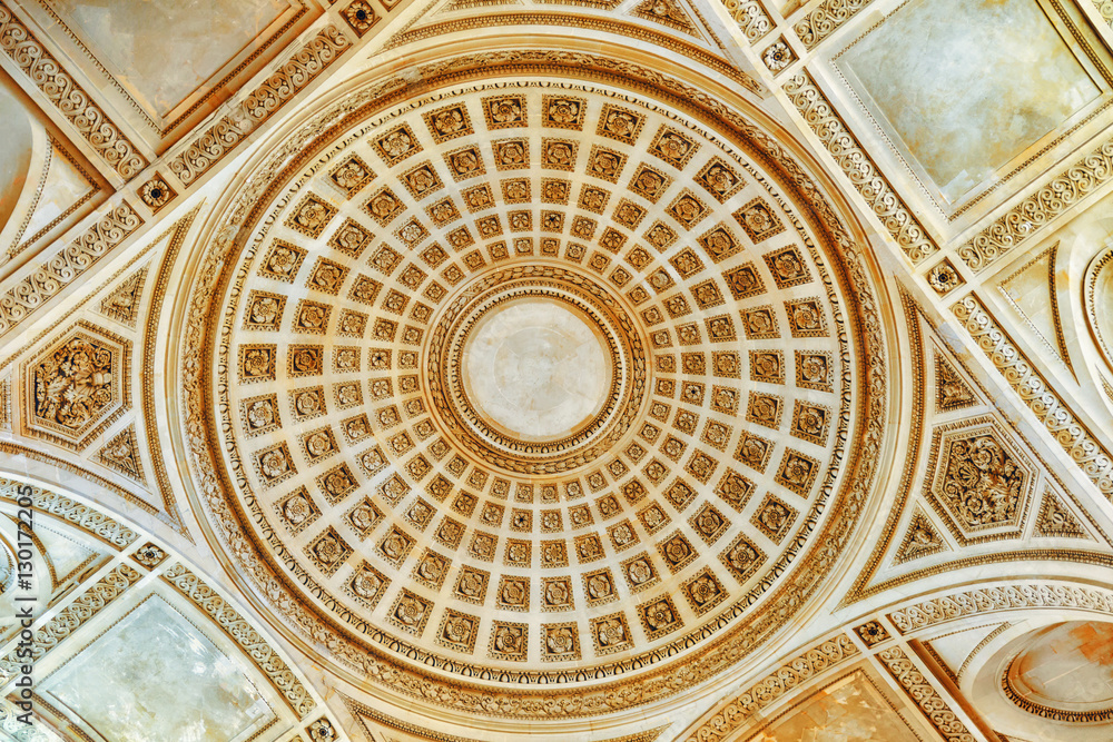 Ceiling and interior of French Mausoleum for Great People of Fra