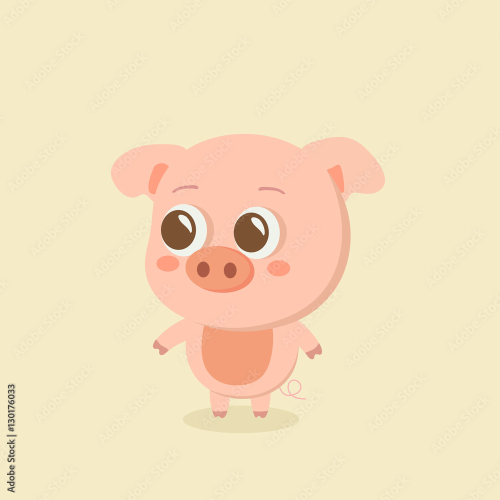 Funny pig vector.
Funny pig vector.
