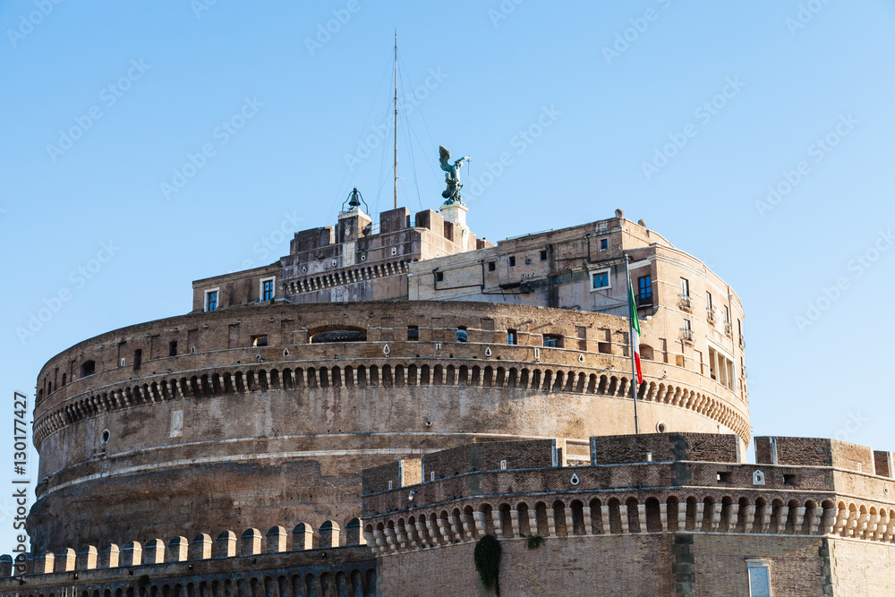 tower of Castle of the Holy Angel in Rome