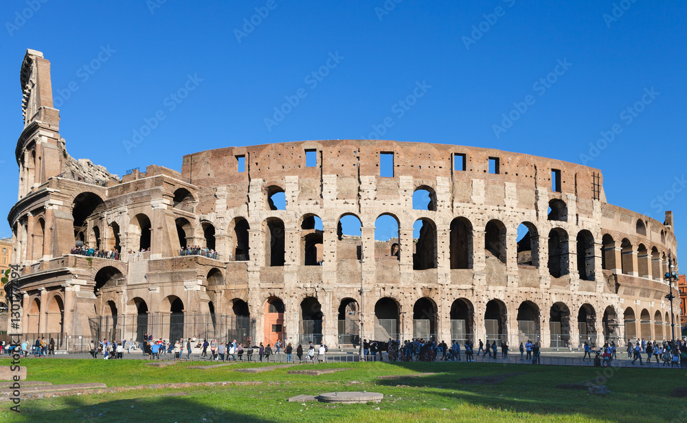 ancient roman amphitheatre Colosseum in Rome