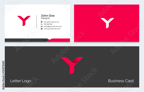 Y Alphabet Letter Creative Polygonal Abstract vector logo