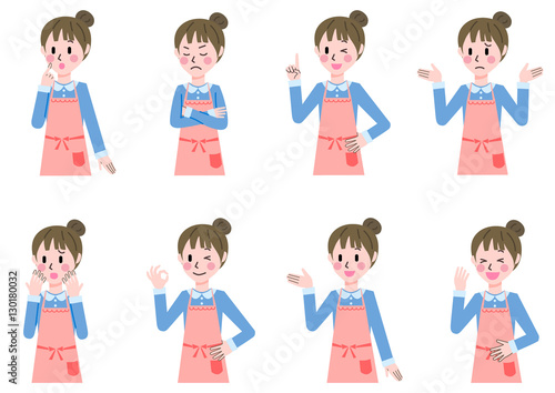 エプロン　女性　セット