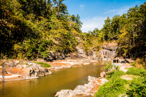 Head stream of Obkhan national park chiangmai Thailand photo