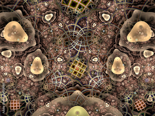 Abstract fractal background computer-generated image