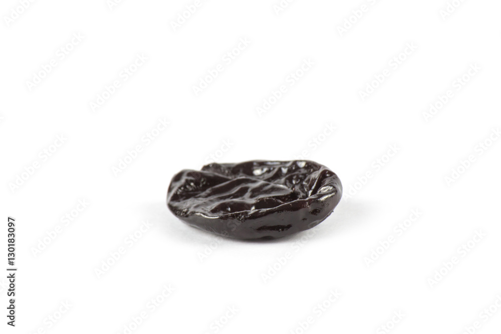 Dry plum isolated on white Dry plum isolated on white