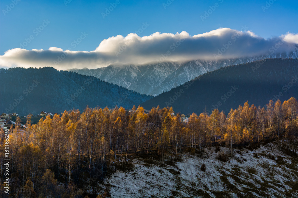 Beautiful Late Autumn Mountain Landscape Beautiful Late Autumn Mountain Landscape